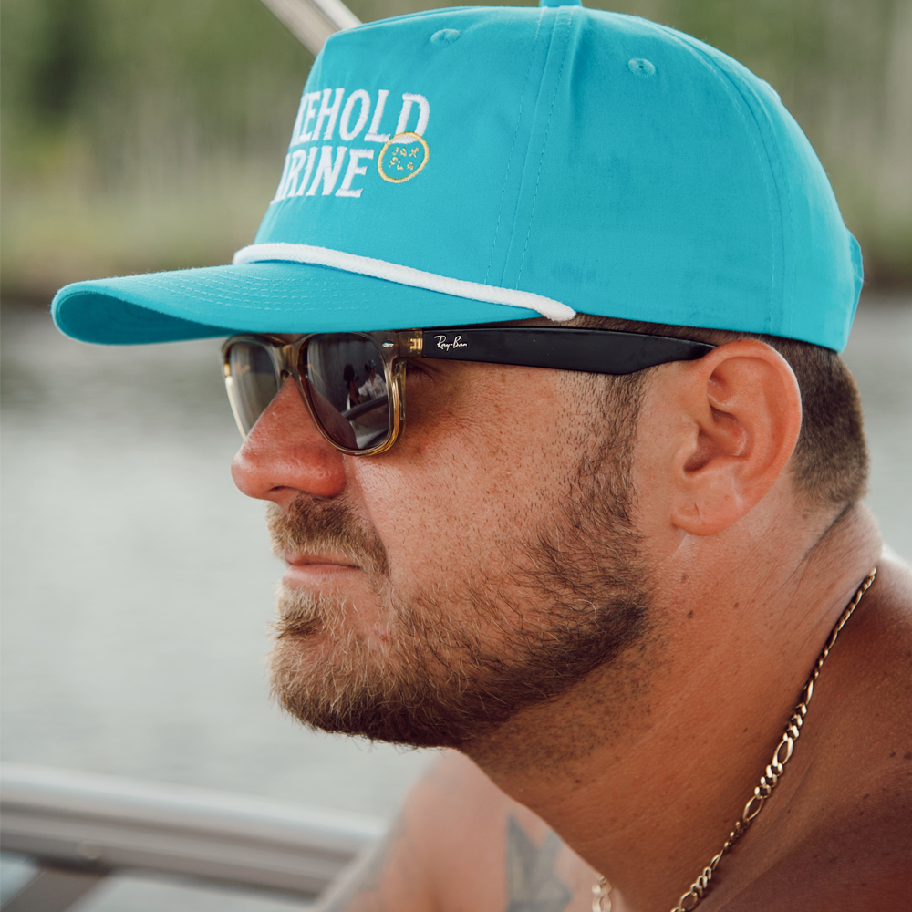 Chokehold Marine Rope Cap - Teal/White